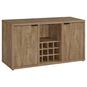 Coaster Jamestown Farmhouse 2 Door Sideboard with Wine Storage Mango Brown - 1 of 4