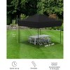 10'x10' Pop Up Canopy Tent with 4 Sidewalls, Portable Outdoor Canopy with Roller Bag - 2 of 4