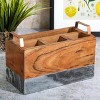 Laurie Gates California Designs Grey Marble and Acacia Wood Salad Server Holder - 2 of 4