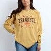 Simply Sage Market Women's Coquette Thankful Long Sleeve Garment Dyed Tee - 2 of 3