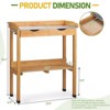 Karl Home Outdoor Fir Wood Garden Potting Bench With Drawer - 2 of 4