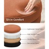 Gericco 17" in Diameter Round Ottoman with Storage for Living Room Foot Stool Modern Upholstered Vanity Stool Ottoman Foot Rest, Set of 2 - 4 of 4