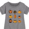 Girls' - Instant Message - Fall Pumpkin Mania Graphic Short Sleeve Fleece Dress - 2 of 4