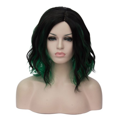 Unique Bargains Medium Long Straight Hair Lace Front Wigs For