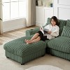 KTMBDW 126" Sectional Couches for Living Room, L Shaped Couch, 4-Seat Sofa Set with Corduroy Fabric for Home Furniture - 4 of 4