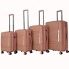 Coolife 6-piece luggage set,expandable hard shell luggage set with rotating wheels,lightweight travel luggage set - 3 of 4