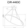 Dainolite Clayton 8 - Light Chandelier in  Matte Black - 3 of 3