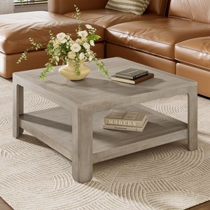 Christopher Knight Home Cletes Indoor Modern Double Layers Design Square Coffee Table - 1 of 4