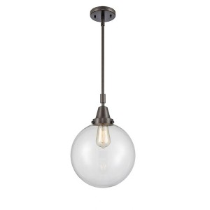 Beacon - 1 Light Stem Hung Mini Pendant In Industrial Style-14.13 Inches Tall and 10 Inches Wide - 1 of 1