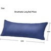 LISM 20"x 54" Breathable Full Body Pillow Insert with Cover,Soft Bed Pillow for Sleeping - 2 of 4