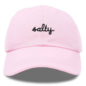 Dalix Salty Embroidered Cotton Beach Baseball Cap Adjustable Dad Hat Womens - 1 of 4