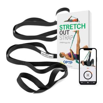 The Original Stretch Out Strap XL with Exercise Book, USA Made Top Choice Stretch Out Straps for Physical Therapy, Yoga Stretching Strap or Knee