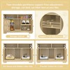 Cat Litter Box Enclosure for 2 Cats, 47" Double Hidden Cat Litter Box Furniture, Wood Cat Washroom, Indoor Pet House End Table, Fit Most Litter Box - 4 of 4