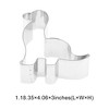 Unique Bargains Pastry Cutter Brachiosaurus Dinosaur-Shaped Dishwasher Safe Stainless Steel Silver Tone 1Pcs - 3 of 4