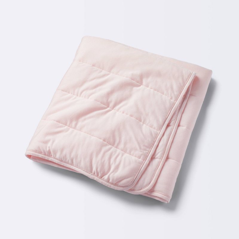 Rayon from Bamboo Quilted Baby Blanket - Light Pink - Cloud Island&#8482;, 1 of 6