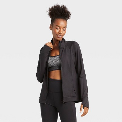 Women's Zip Front Track Jacket - All in Motion™ Black XS