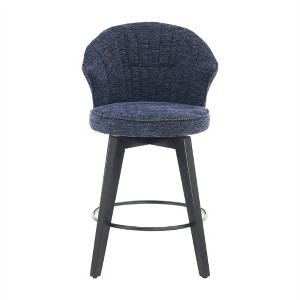 OUTSUPPLY 2 Pcs Wingback Swivel Bar Stools, Counter Height Adjustable Stools for Kitchen Island, Dining Room, Home Bar - 1 of 4