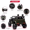 12V Electric Ride On Car, Licensed Toyota Truck Ride On Car for Kids, Electric Toy Car with Parent Remote Control, 3 Speed, MP3 Music, LED Lights - 4 of 4