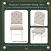 Retro Style Dining Chair Set with 4 Upholstered Chairs for Dining Room - 3 of 4