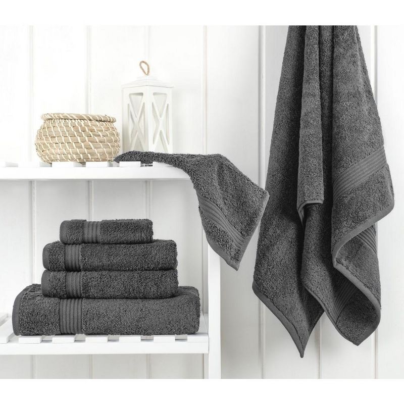 American Soft Linen Premium Quality 100% Cotton 6 Piece Towel Set, Soft Absorbent Quick Dry Bath Towels for Bathroom, 2 of 8