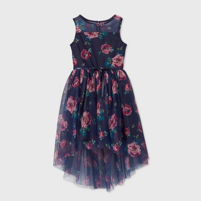 girls navy dress