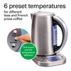 Hamilton Beach 1.7L Digital Kettle - Black: Stainless Steel Tea & Water Heater, 1500W Electric Kettle, 1 Year Warranty - 3 of 4