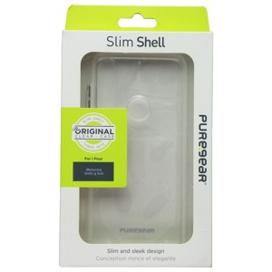PureGear Slim Shell Hard Case for Motorola Moto G Fast (2020 Model) - Clear - 1 of 1