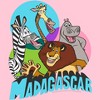 Girl's Madagascar Colorful Geometric Group Shot T-Shirt - image 2 of 4