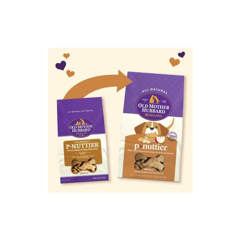 Old Mother Hubbard by Wellness P-Nuttier with Peanut Butter, Carrot and Apple Flavor Small Dog Treats - 16oz, 4 of 11