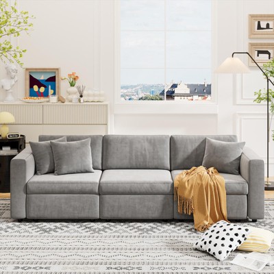 Buenhomino Modern Convertible Sofa with Storage – Spacious & Comfortable Sectional Couch for Living Room, Apartment, or Office