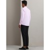 INSPIRE CHIC Men's Solid Long Sleeve Regular Fit Formal Business Button Down Dress Shirts - 3 of 4