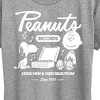 Women's - Peanuts - Charlie Brown Records Short Sleeve Graphic T-Shirt - 2 of 4