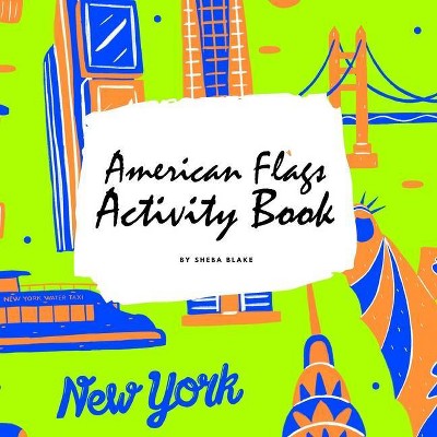 American Flags of the World Coloring Book for Children (8.5x8.5 Coloring Book / Activity Book) - by  Sheba Blake (Paperback)