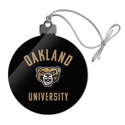 Oakland Golden Grizzlies Acrylic Christmas Tree Holiday Ornament