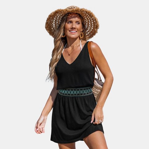 Женские платья Cupshe Women's Black Mini Dress-S-Black