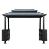 Cuschoice Grill Canopy for Outdoor Grill w/Double Galvanized Steel Roof and 2 Side Shelves, BBQ Gazebo Grill Tent for Patio Garden Backyard - 3 of 4