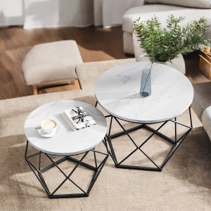 Living Room Tables End Tables Living Room Set Of 2 Mesa De Centro Para Sala Coffee Table And End Table Sets Mesitas Para Sala Coffee Table Set Table - 1 of 4