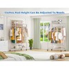 Simple Trending Rolling Clothes Rack, Clothing Rack, Garment Racks for Hanging Clothes, Freestanding Portable Closet Organizer, Heavy Duty,Chrome - 2 of 4