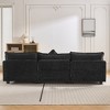 Whisen Modern Luxury L-Shape Chenille Upholstered Sectional Sofa Couch with Ottoman and 5 Pillows - 2 of 4
