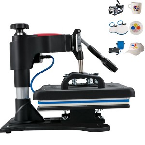 VEVOR Heat Press, 5 in 1 Heat Press 12x15 Machine Machine, Digital Precise Temperature Control, Clamshell Sublimation Transfer Printer, Black - 1 of 4