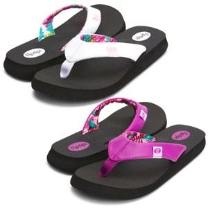 Floopi Women's Bella Yoga Mat Thong Flip Flop 2 pack - 1 of 4