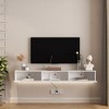 ORRD Floating TV Stand Wall Mounted with 16 Color LEDs,69" Modern TV Stand, Floating TV Cabinet Entertainment Center for 55 60 65 Inch TV - 3 of 4