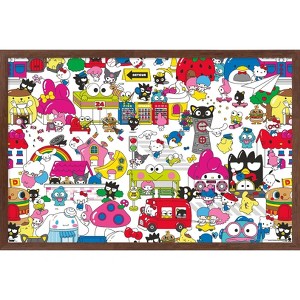 Trends International Hello Kitty and Friends: Hello - Group Framed Wall Poster Prints - 1 of 4