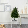 Nearly Natural 3-ft New England Pine Artificial Christmas Tree with 50 Clear Lights and 117 Bendable Branches - 4 of 4