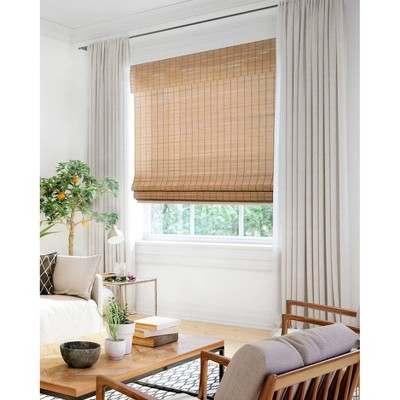 Squirrel Brown Cordless Bamboo Roman Shade 23" x 48"