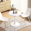 Vynxaria Dining Tables - 31.50" White Octagonal Coffee Table for Modern Spaces - 4 of 4