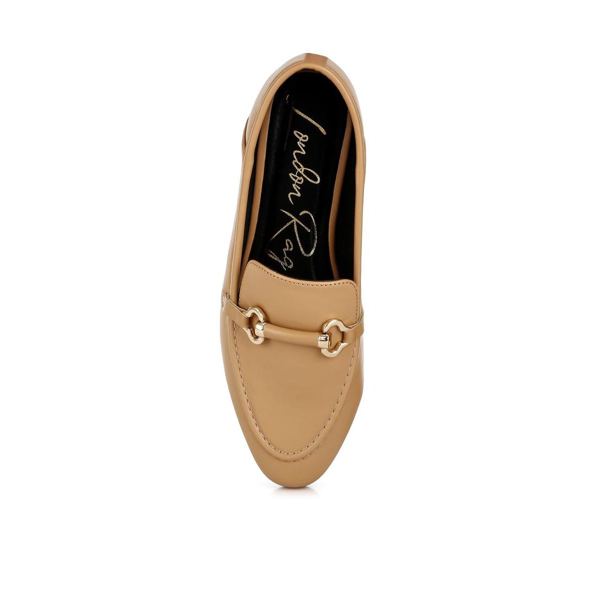 Женские туфли London Rag Womens Melisma Horsebit Embellished Loafers 9 — фото 4