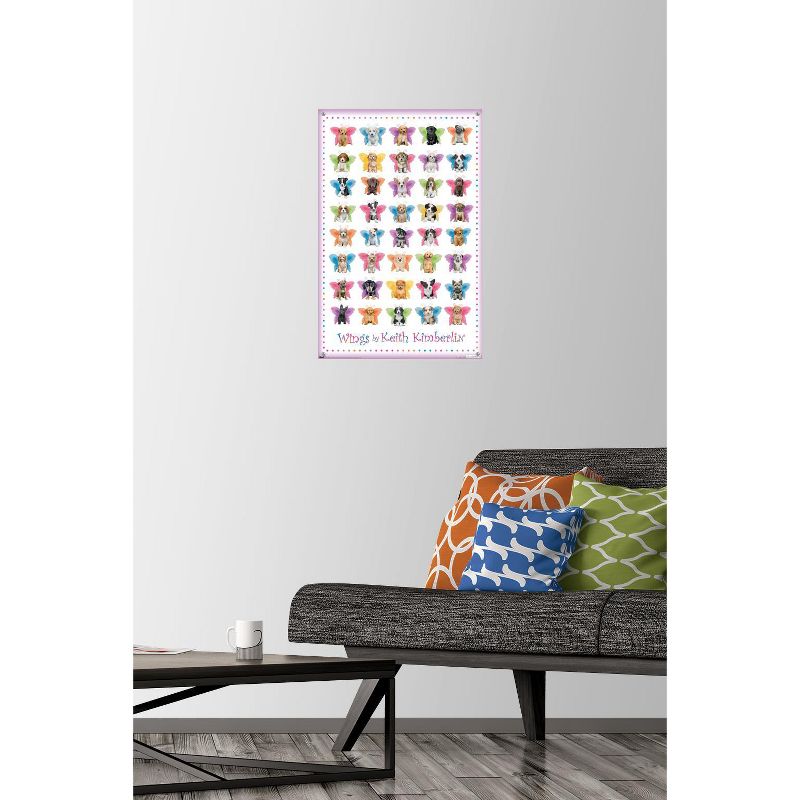 Trends International Keith Kimberlin - Puppies with Butterfly Wings Unframed Wall Poster Prints, 2 of 7