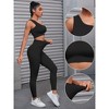 INSPIRE CHIC Women's 6 Sets Exercise Outfits Scoop Neck One Shoulder High Waist Gyms Body Shapers Workout Set - 3 of 4