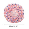 Unique Bargains Women's Flower Pattern Shower Cap 1 Pc - 2 of 3